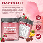 （2 Pack） Premium Feminine Balance Gummies for Women, Support pH Balance & Vaginal Probiotics Health Gummies with Cranberry Pineapple Powder, D-Mannose, Sugar Free, Gluten Free, Vegan