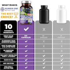 2-Pack N1N Premium 10-in-1 Immune Support Supplement [10 Potent Ingredients] with Elderberry, Vitamin C, Zinc, Echinacea, Turmeric Curcumin, Garlic and Probiotics for Adults, 120 Veg Caps