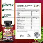 Iron Supplement, Slow Release Iron, Probiotics, Spirulina, Turmeric, Vitamin B6, Methylated B12, Vitamin C, Zinc, Beetroot, Nettle Leaf, Dandelion Root, Black Pepper, Extra Strength, 60 Capsules 2Pack