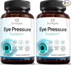 Sunergetic Premium Eye Pressure Support Supplement - Eye Pressure Supplement with Saffron, Lutein, Zeaxanthin, Bilberry & Pine Bark - Supports Ocular Health & Overall Vision - 30 Count (Pack of 2)