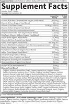 Garden of Life Organics Whole Food Multivitamin for Men, 120 Tablets, Vegan Mens Vitamins and Minerals for Health and Well-Being, Certified Organic Vegan Multi