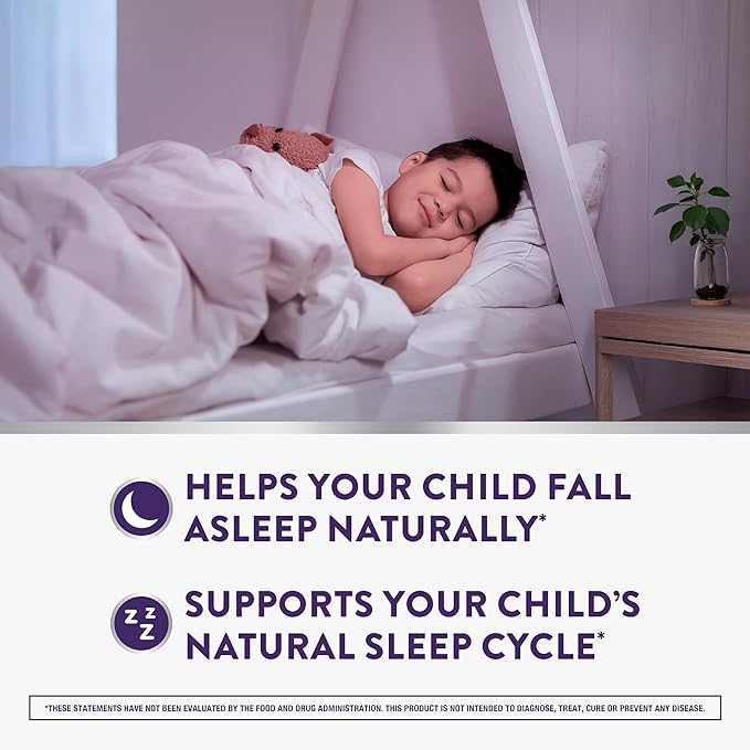 VICKS PURE Zzzs Kidz, Melatonin Sleep Aid Gummies for Kids and Children, Helps Your Child Fall Asleep Naturally, Low Dose Melatonin, 48 Gummies
