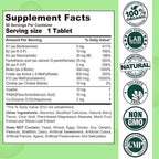 Sugar Free Vitamin B Complex with Methyl B12, MethylFolate, B6, B1, B2, B3, Fast Dissolve Highly Bioavailable Methylated B Complex Supplement for Energy Levels, Neural System, Vegan,180 Tablets