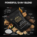 13-in-1 Shilajit Gummies with KSM-66® Ashwagandha | 4000 mg Himalayan Shilajit Extract (20:1), Choline & Botanicals | Sugar-Free, Vegan | Energy, Focus & Daily Vitality Support for Men & Women