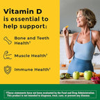 Nature Made Vitamin D3 1000 IU (25 mcg), Vitamin D Supplement for Bone, Teeth, Muscle and Immune Health Support, 100 Softgels, 100 Day Supply