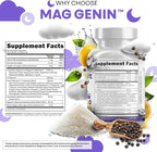 Clean Nutraceuticals Magnesium Glycinate Complex 1000mg with L-Theanine 200mg Apigenin 50mg Citrate Taurate Supplement - 5-HTP GABA Passion Flower Lemon Balm L-Glycine Phosphatidylserine - 60 Count
