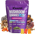 Ashwagandha and Mushroom Gummies 500mg with 8 Mushroom Blend (Reishi,Lion's Mane,Cordyceps) - Mushroom Gummies for Focus and Energy,Cognitive Boost -Mushroom Supplement for Adults,80 Count