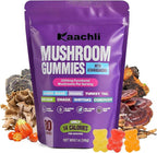 Ashwagandha and Mushroom Gummies 500mg with 8 Mushroom Blend (Reishi,Lion's Mane,Cordyceps) - Mushroom Gummies for Focus and Energy,Cognitive Boost -Mushroom Supplement for Adults,80 Count