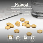Floradix Iron Tablets - Iron Supplement with B Vitamins, Folic Acid, Vitamin C & More - Energy Support - Vegetarian & Gluten-Free - 120 Tablets (120 Servings)