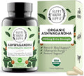 Organic Ashwagandha Capsules 2100mg | Stress Relief Supplement | Extra Strength, 100% Herbal, Energy, Mood & Cortisol Manager, Includes Black Pepper for High Absorption | Non-GMO, 90 Ct