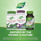 Nature's Way Grape Seed Standardized Extract, Supports Healthy Skin and Veins*, Antioxidant Support*, Non-GMO Project Verified, 60 Vegan Capsules (Packaging May Vary)