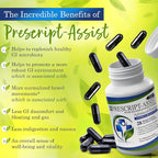 Prescript-Assist Light - 28 Strains Soil Microflora Probiotic and Prebiotic for Children & Adults with Advanced Formula - Soil Based Probiotics for Gut Health - No Refrigeration Needed, 60 Caps