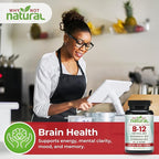 Why Not Natural Vitamin B12 5000 mcg Supplement with Methylcobalamin, Adenosylcobalamin and Hydroxy B12 Complex with Methylfolate 1000 mcg, L-5-MTHF, Made with Organic Spirulina