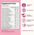 VITA-PCOS Prenatal Vitamins for Women – Multivitamins with Folic Acid, Iron, Choline & More – Essential Nutrients for Preconception, Pregnancy, and Baby’s Development – 90 Capsules, 1 Month Supply