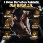Premium Male Weight Loss - Fat Burner for Men - Supports Healthy Pathways Associated with GLP-1 Activity - Appetite Suppressant, Energy Booster, Helps Sustain Muscle - 60 Unisex Capsules