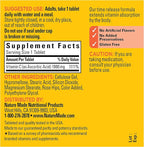 Nature Made Vitamin C 1000mg with Rose Hips, Dietary Vitamin C Supplement for Immune Support, 60 Time Release Tablets, 60 Day Supply