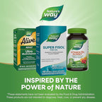 Nature's Way Super Fisol Fish Oil Omega 3 Supplements, Enteric Coated, Supports Cardiovascular and Joint Health*, Mega Potency Omega-3s, 180 Softgels (Packaging May Vary)