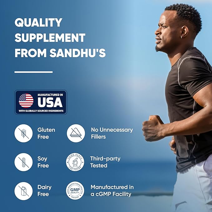 Sandhu's Zinc Supplement with Ionophores| Quercetin & Green Tea Extract for Superior Absorption and High Potency| 800mg Vegetarian Capsules 60 Count (Pack of 1)| Immune Support for Men & Women