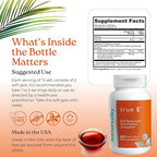 NatureCity True-E Full Spectrum Tocotrienols Vitamin E & Natural Alpha Tocopherol Supplement | Sustainable Vitamin E Tocotrienols from Evnol Suprabio | Non-GMO Vitamin E Complex | 60 Soft gels