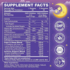 2PCS Magnesium Calming Gummies for Kids 4+ & Adults, Sugar Free Magnesium Supplement with L-Theanine, Chamomile, Vitamins B6, D3, K2, Zinc for Sleep, Relaxation, Focus & Muscle Support