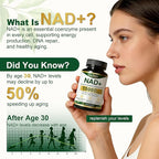 NAD+ Supplement 1500mg, NR NMN Replacement with Resveratrol, Urolithin A, CoQ10 & Quercetin - NAD Plus for Cellular Energy, Healthy Aging & Stamina for Women & Men - 120 Capsules