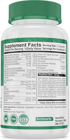 Mind Bliss Brain Supplement: 40-Ingredient Memory, Focus & Clarity Vitamins, Energy Boost & Nootropic Support with DMAE, 60 Pills
