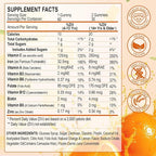 Iron Gummies Vitamin Supplement 65mg & Vitamin C 250mg per Serving with B6 B12 Folate- Energy Support for Iron Deficiency, Anemia, Vegan Orange & Lemon Flavor, 120 Count