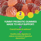Culturelle Daily Probiotic Gummies for Women & Men, Berry Flavor, 52 Count, Naturally-Sourced Daily Probiotic + Prebiotic for Digestive Health, Non-GMO & Vegan