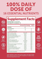Lunakai USA Made Womens Multivitamin Gummies - Delicious Daily Dose with 16 Multi Vitamins for Women - Energy & Immune Support, Non-GMO - 3 Pack