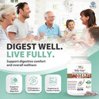 NWC Naturals Belly-Ease Healthy Digestive Enzymes Plus Prebiotics & Probiotics, Essential Enzymes, Vegetarian, Better Digestion, Full Spectrum Digestive Solution - 180 Count Chewable Tablets