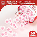 Cranberry Gummies with Probiotics & D-Mannose for Women & Men – Bladder & Urinary Tract Health, Digestive & Immune Support, Sugar Free, Vegan, Non-GMO, 120 Count