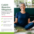 Terry Naturally CoQ10 BioActive Ubiquinol - Cellular Energy Support Supplement - BioActive CoQ10 Supplement - Nutritional Supplement to Aid Healthy Aging & Brain Health - 60 Softgels