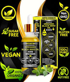 Oil of Oregano with Black Seed Oil - 400 Servings, 2 in 1 Wild Oregano Oil with Black Seed Oil Drops