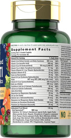 Nature's Fortune Whole Food Multivitamin with Probiotics | 120 Coated Caplets | Made with 20 Fruits and Vegetables | Non-GMO & Gluten Free Supplement