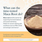Youtheory Women's Maca Root - Vegan Energy & Menopause Support Supplement with Peruvian Ginseng* - Premium Supplement for Women - Dairy, Soy & Gluten Free - 120 Vegetarian Capsules