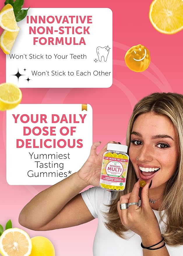 Lunakai USA Made Womens Multivitamin Gummies – Delicious Daily 16 Multi Vitamins for Women – Wellness, Energy & Essential Health Support, 60ct