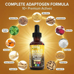 Clean Nutra Organic Maca Root Liquid Drops with Ashwagandha, Fenugreek, Beet Root and L-Arginine Liquid Multivitamin for Women and Men - Adapto Drive