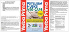 Yerba Prima Psyllium Husks Veg Caps, 400 Capsules (625mg) - Vegan, Non-GMO, Gluten Free, Colon Cleanser, Daily Fiber Supplement for Gut Health & Regularity