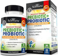 Advanced Prebiotics and Probiotics for Women & Men, Immune, Digestive & Gut Health with L. Reuteri, Inulin Fiber, Digestive Enzymes, Non-GMO, Gluten-Free, Dairy-Free, 30 Capsules