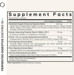 Codeage Fermented Digestive Enzymes Supplement - 14 Digestive Enzymes, Probiotics, Prebiotics, Fermented Botanicals, Plant-Based Multi Pancreatic Enzymes - 1 Capsule a Day - 30 Capsules