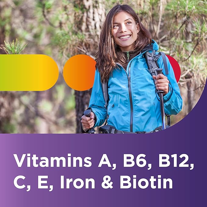 Centrum Multivitamin Tablet for Women, Multivitamin/Multimineral Supplement with Iron, Vitamin D3, B Vitamins and Antioxidant Vitamins C and E, Gluten Free, Non-GMO Ingredients - 200 Count