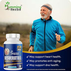 Humming Herbs Resveratrol Supplement— with Quercetin, Fisetin, Spermidine & Vitamin D3 — Antioxidant Support for Healthy Cellular Function - 1200 mg, 120 Vegan Capsules Non-GMO, Gluten-Free