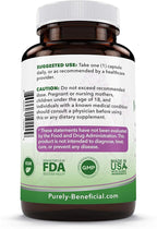PURELY beneficial Organic Milk Thistle Capsules, 50:1 Milk Thistle Extract, Liver Cleanse & Antioxidant Support, 120 Veg Capsules, Vegan & Non-GMO