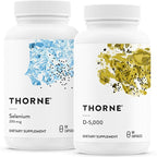 THORNE - Antioxidant & Wellness Bundle - Selenium & Vitamin D-5000 - Supports Thyroid Health & Immune Function - 60 Servings