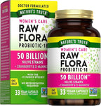 Probiotics for Women | 50 Billion CFU | 33 Capsules | with Cranberry and D-Mannose | Vegan, Non-GMO & Gluten Free Supplement