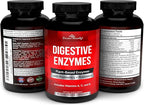 Divine Bounty Digestive Enzymes with Probiotics & Prebiotics with Lipase, Amylase, Bromelain - Support a Healthy Digestive Tract for Men and Women – 90 Vegetarian Capsules