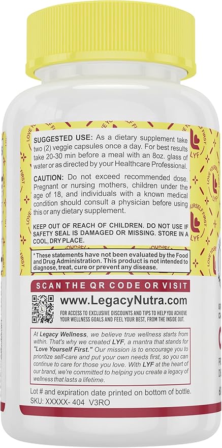 Legacy Wellness Cran-Hibi-D: D Mannose with Cranberry, Hibiscus & Dandelion Capsules - Urinary Tract Health - Natural Cleanse, Bladder Support, Detox Flush, Herbal UT Supplement Pills for Men & Women