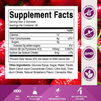 Vitamatic 2 Packs Vitamin B6 100mg Gummies – Natural Strawberry Flavor – 60 Pectin-Based Gummies per Bottle – Nervous System & Energy Support
