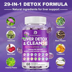 Liver Cleanse Detox & Repair - Herbal Liver Support Milk Thistle Supplement, 7500mg Strength Liver Health Support with Silymarin Artichoke Extract Dandelion Beet TUDCA Choline NAC, 60 Softgels
