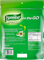 Benefiber On The Go Prebiotic Fiber Supplement Powder for Digestive Health, Daily Fiber, Unflavored - 72 Sticks